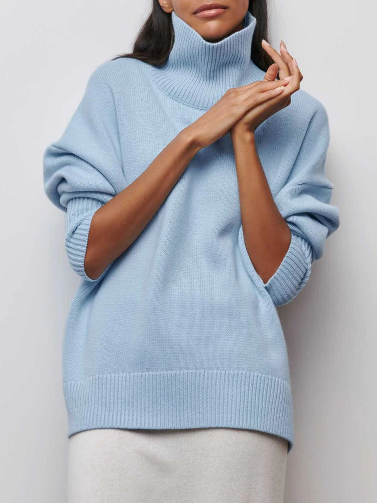 Image of Betty | Women's Oversized Turtleneck Sweater