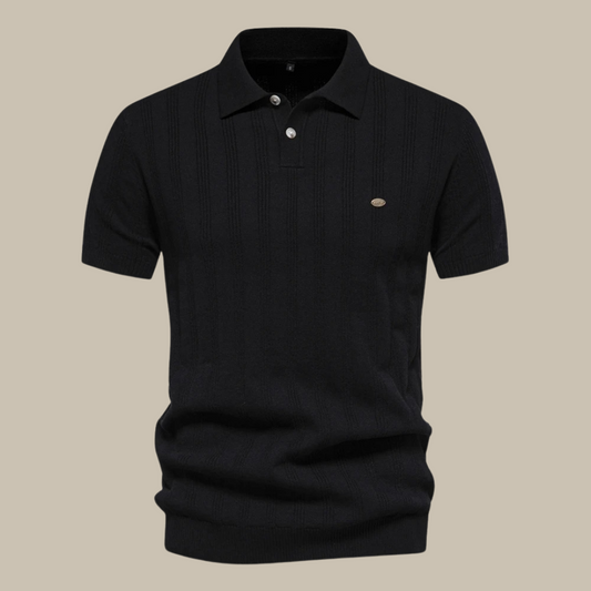 Image of Billy | Men's Vertical Stripe Classic Fit Polo Shirt