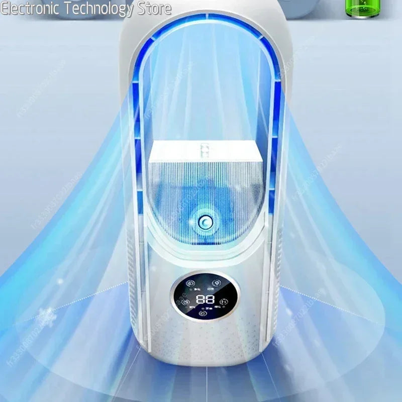 Bladeless Desk Fan | 3-in-1 Air Cooling, Air Purification & Ionisation | Modern Design