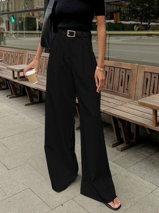 Image of Blair | Women's High-Waisted Pleated Wide Leg Pants