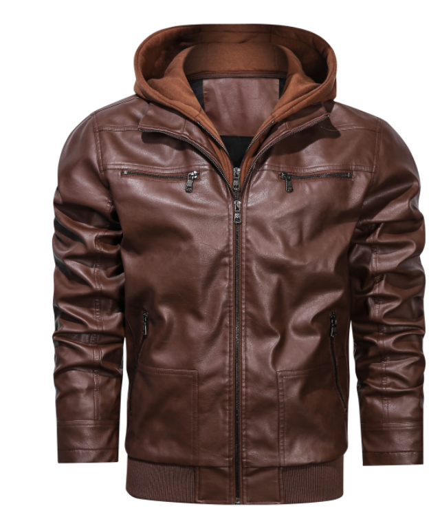 Image of Blake | Men's Hooded Zip-Up Bomber Jacket