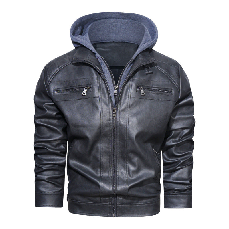 Image of Blake | Men's Hooded Zip-Up Bomber Jacket