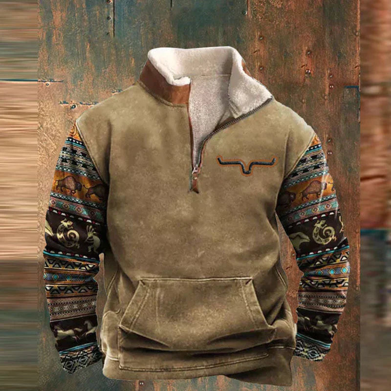 Image of Bo | Men's Quarter Zip Pullover Sweater