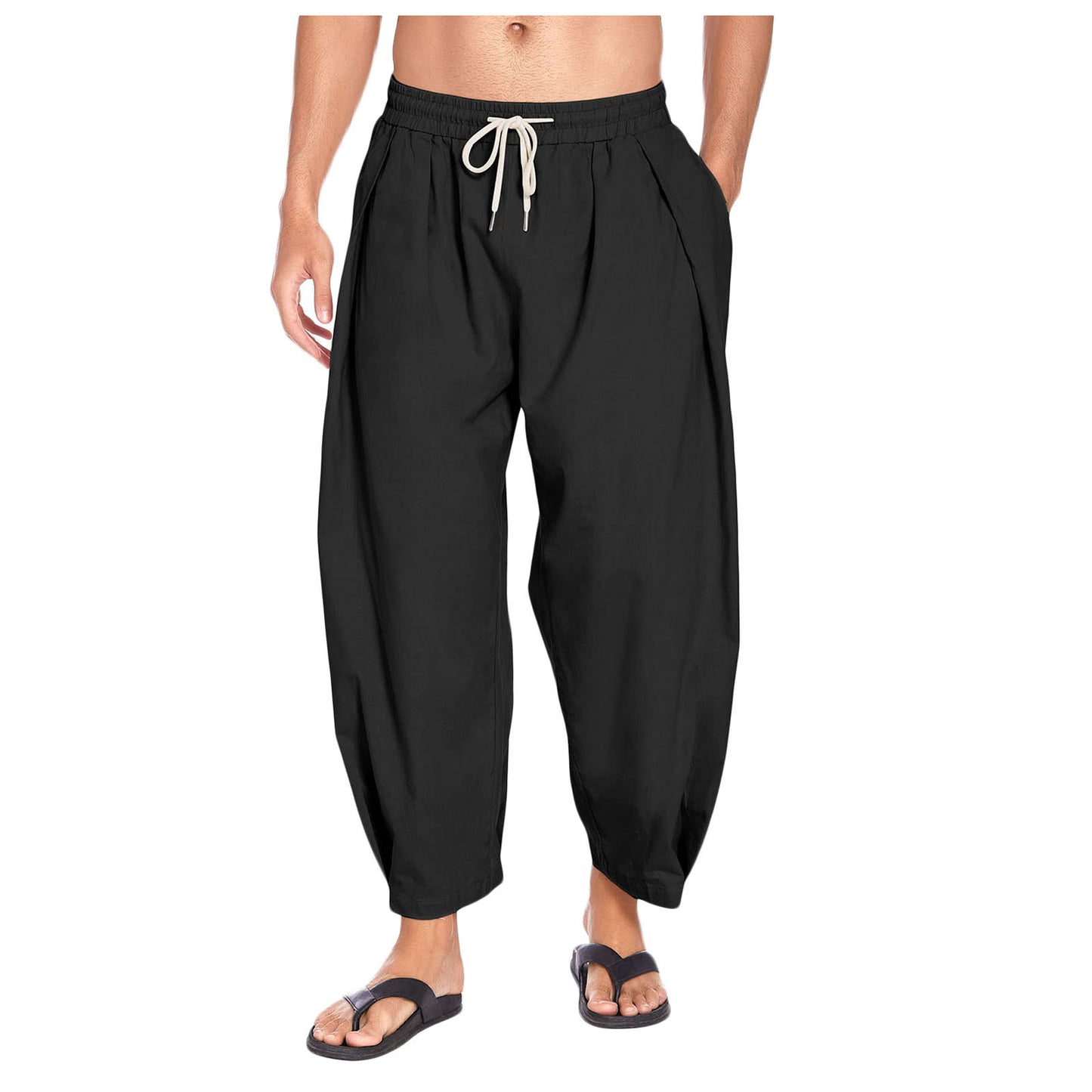 Bo | Men's Drop Crotch Harem Pants - Image 2