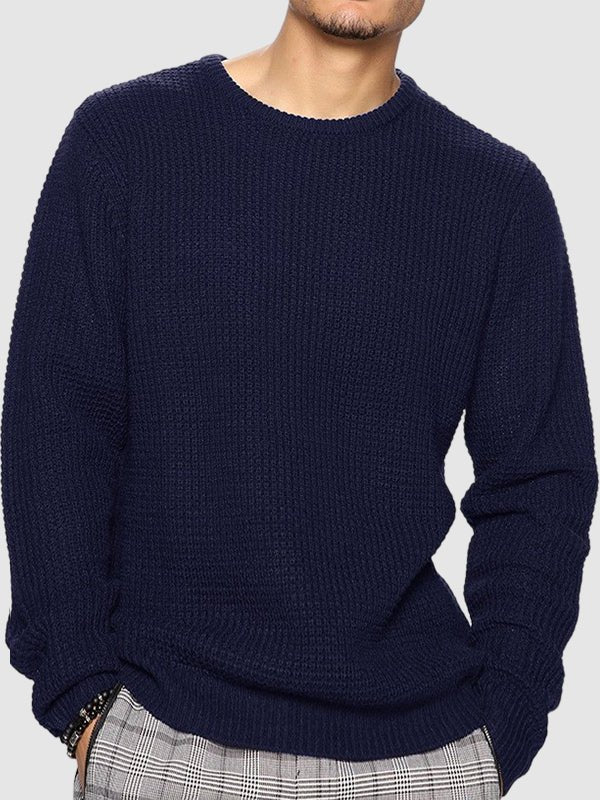 Image of Bobby | Men's Textured Knit Crew Neck Sweater
