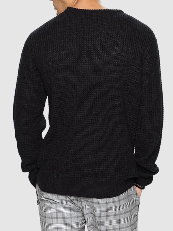 Image of Bobby | Men's Textured Knit Crew Neck Sweater