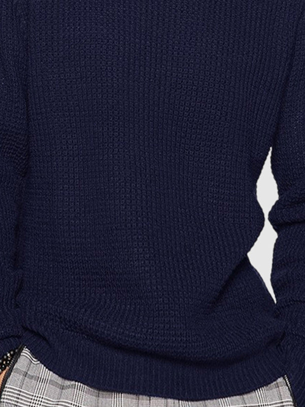 Image of Bobby | Men's Textured Knit Crew Neck Sweater