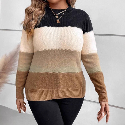 Image of Brenda | Women's Striped Relaxed Fit Sweater