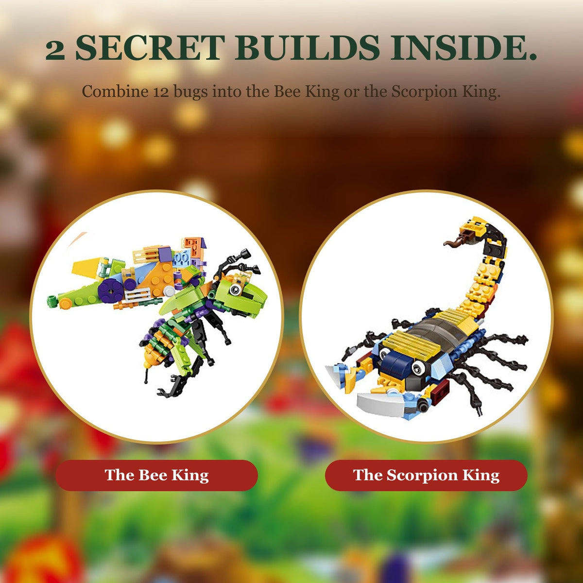 Bug and Insect Brick Advent Calendar, 24 Builds and 2 Secret Builds