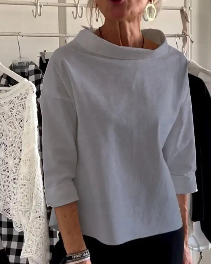 Image of Camille | Women's Oversized Roll Neck Top