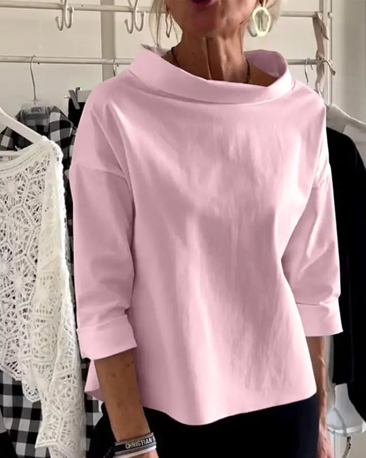 Image of Camille | Women's Oversized Roll Neck Top