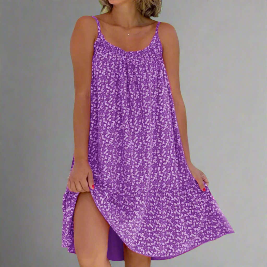 Image of Carla | Women's Sleeveless Floral Mini Dress