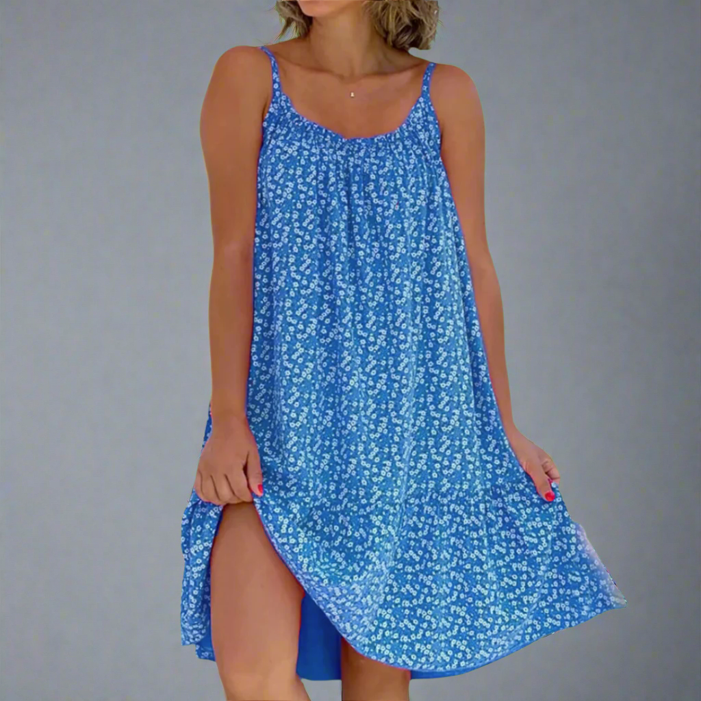 Image of Carla | Women's Sleeveless Floral Mini Dress
