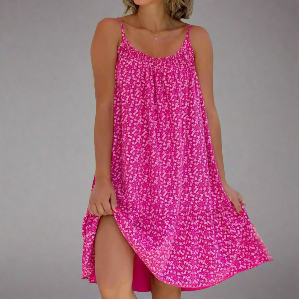 Image of Carla | Women's Sleeveless Floral Mini Dress