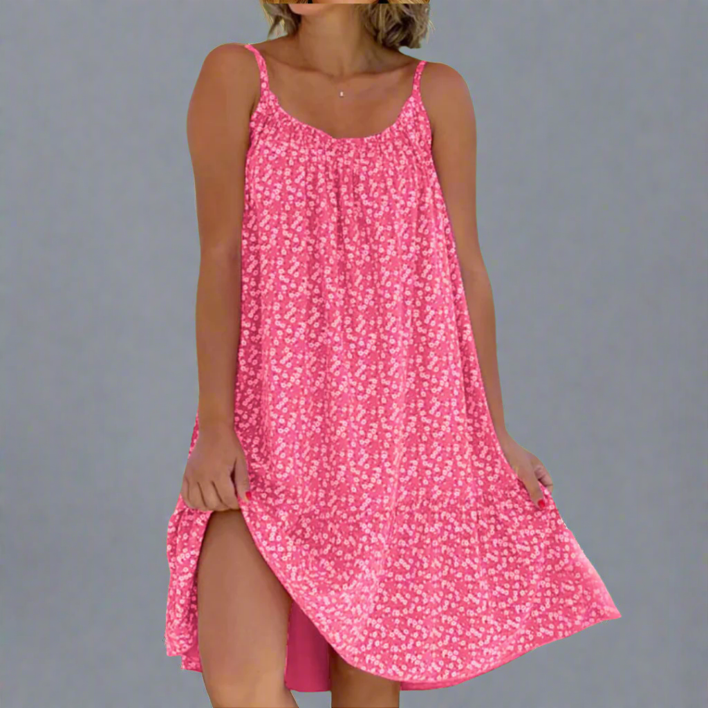 Image of Carla | Women's Sleeveless Floral Mini Dress
