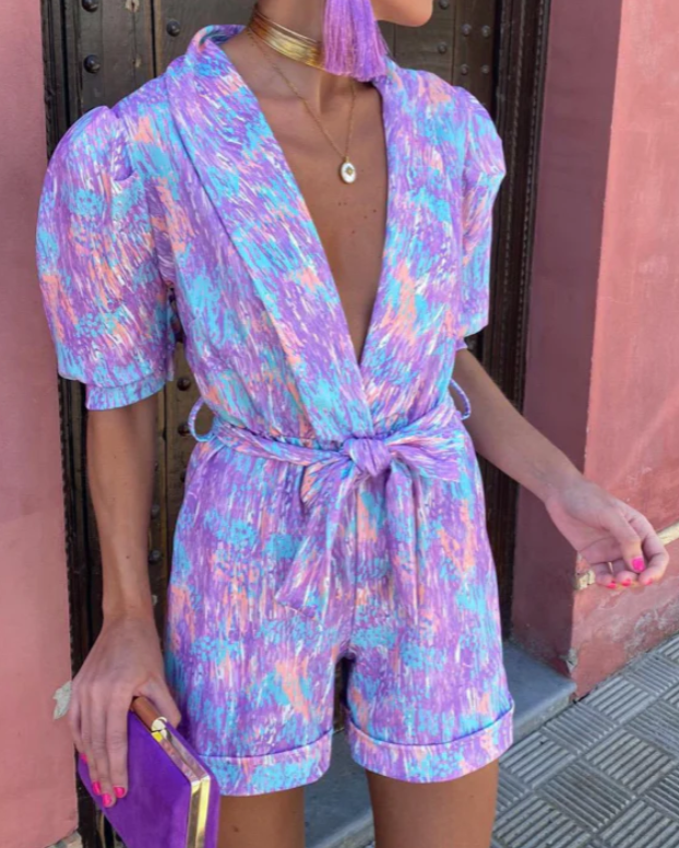 Image of Carolyn | Women's Belted Two-Piece Set