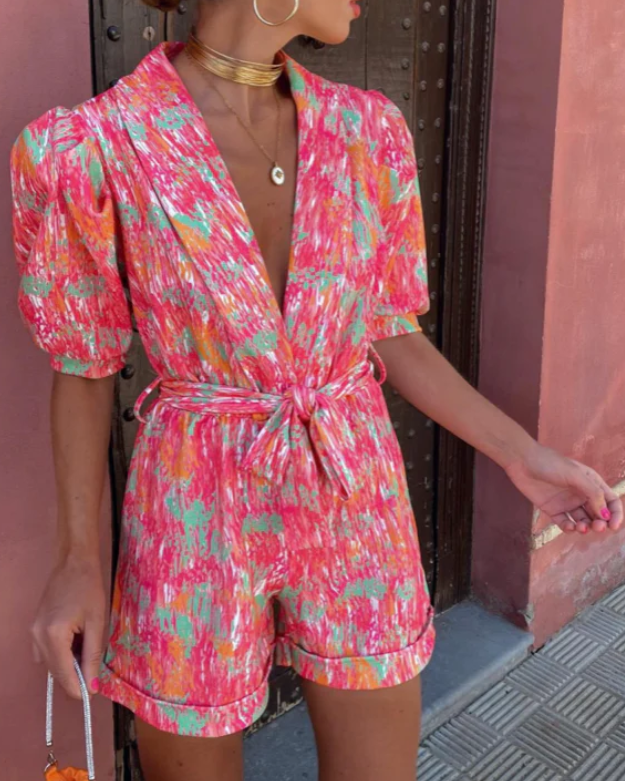 Image of Carolyn | Women's Belted Two-Piece Set