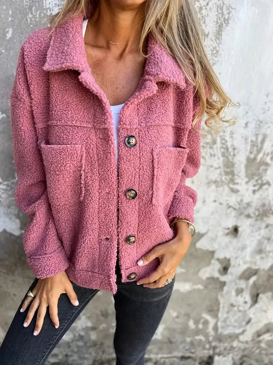 Image of Carolyn | Women's Button-Down Relaxed Fit Jacket