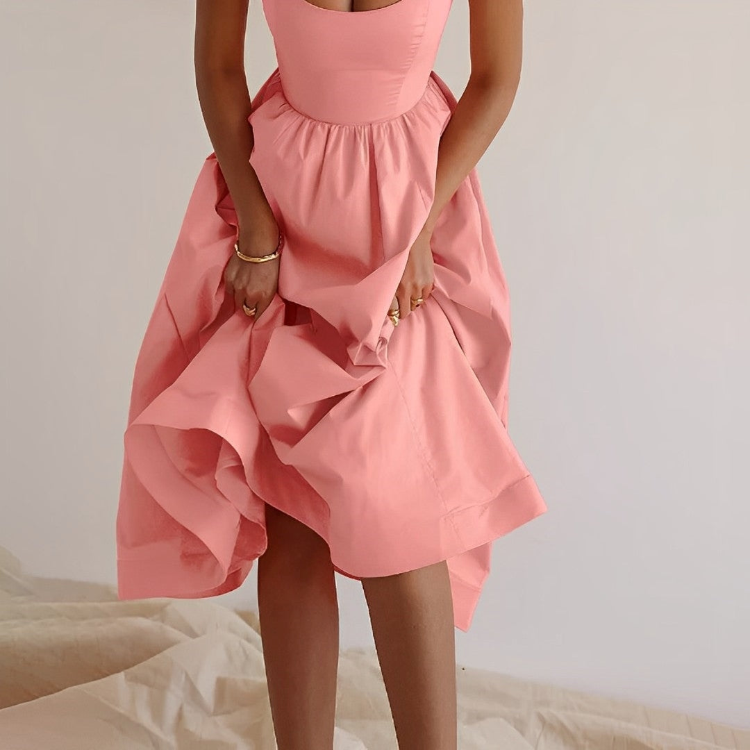 Image of Chelsea | Women's Sleeveless A-Line Midi Dress