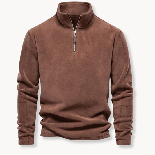 Image of Chris | Men's Quarter Zip Pullover Sweater