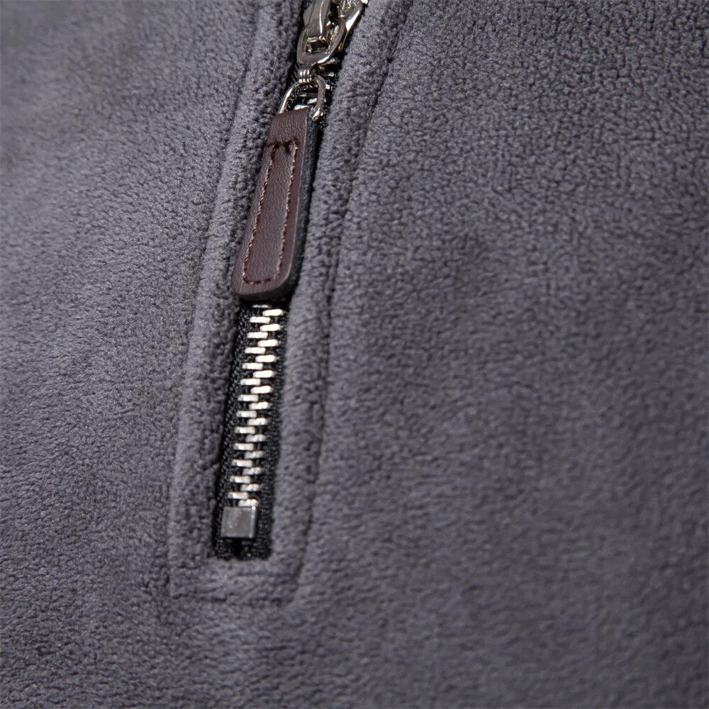 Image of Chris | Men's Quarter Zip Pullover Sweater
