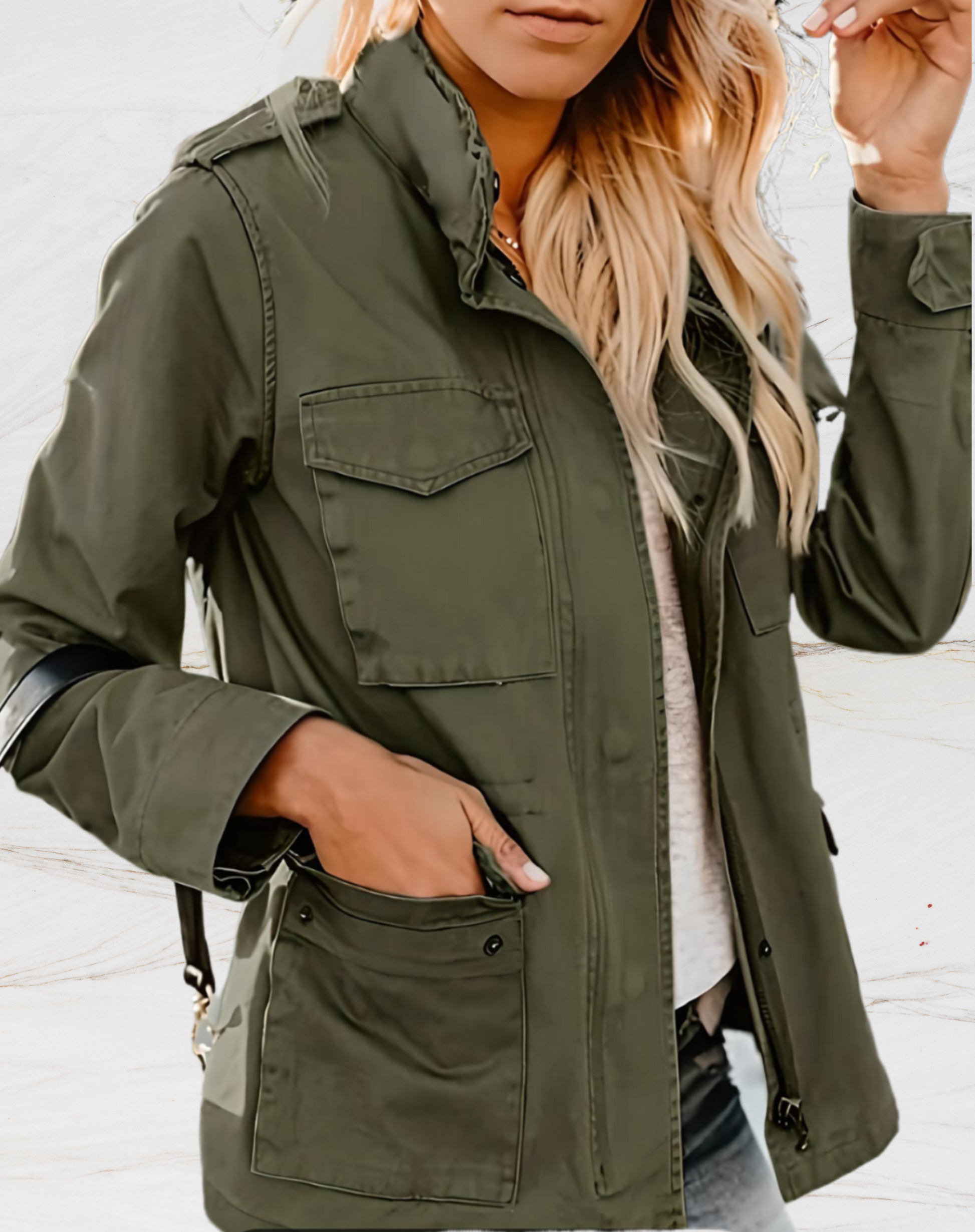 Image of Christine | Women's Military Utility Jacket