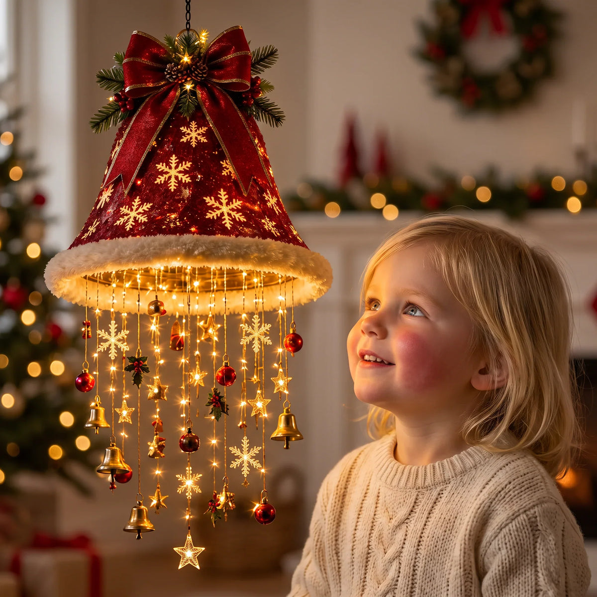 Christmas Hat with LED Lights for Festive Moments