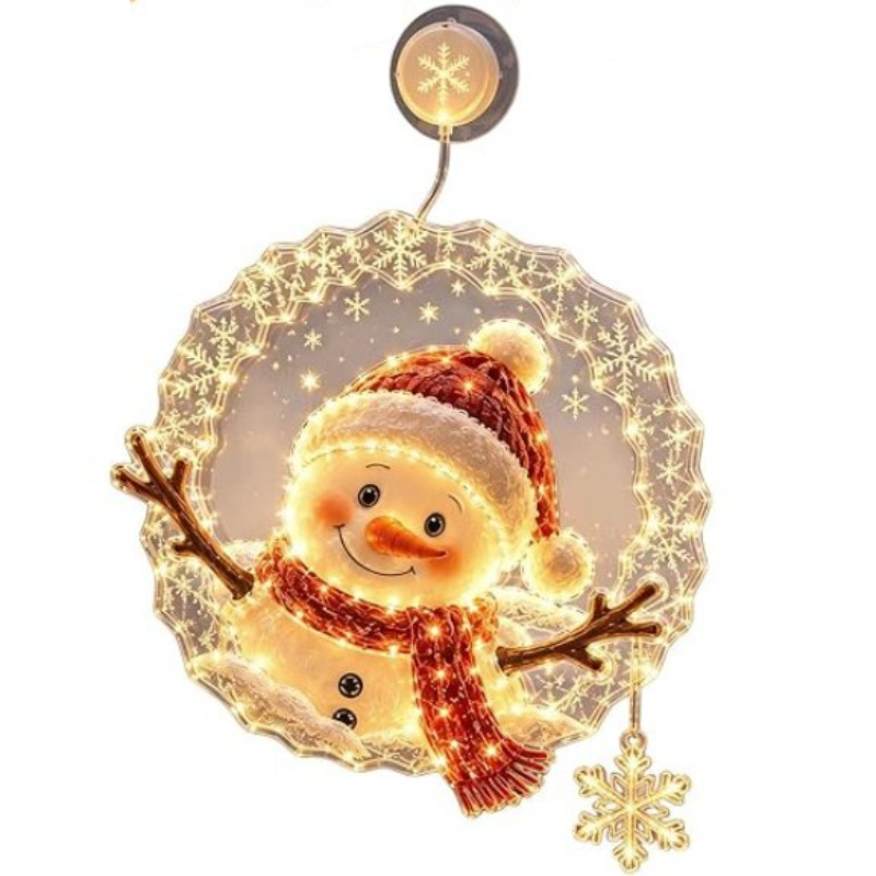 Christmas Holiday 2D Acrylic Window Light Decoration
