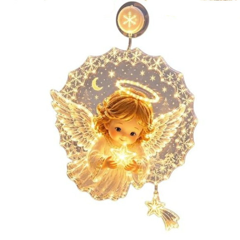 Christmas Holiday 2D Acrylic Window Light Decoration