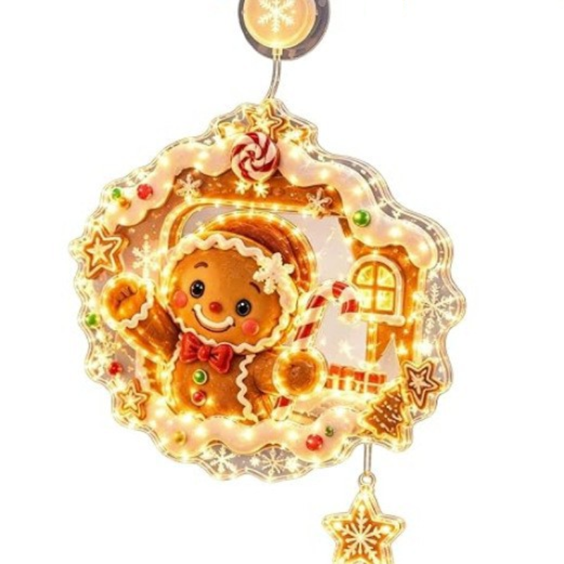Christmas Holiday 2D Acrylic Window Light Decoration