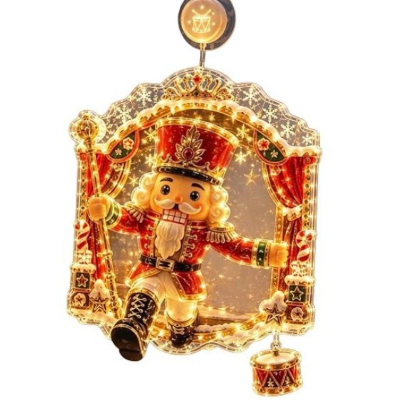 Christmas Holiday 2D Acrylic Window Light Decoration