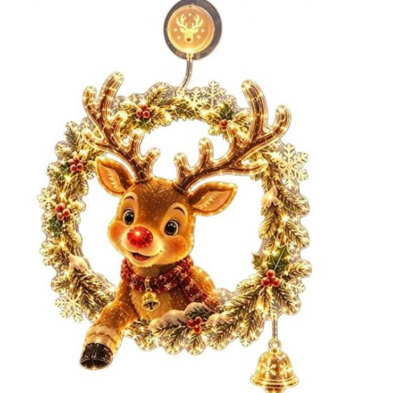 Christmas Holiday 2D Acrylic Window Light Decoration