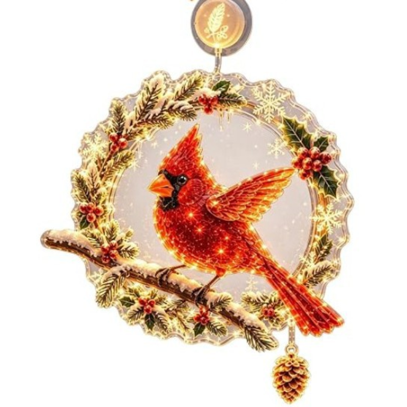 Christmas Holiday 2D Acrylic Window Light Decoration