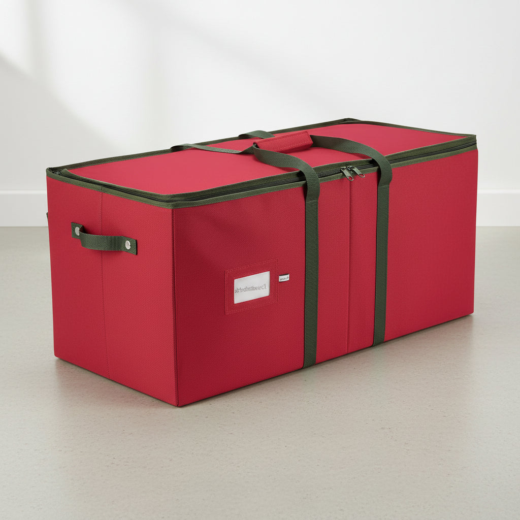 Christmas Ornament Storage Box with Dividers for Holiday Decorations