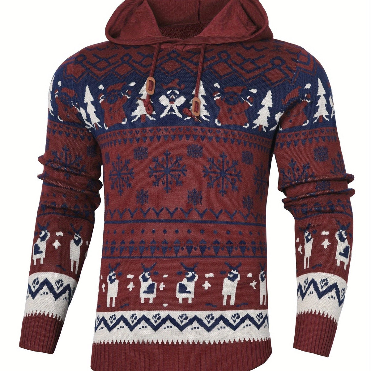 Christmas Reindeer Hooded Sweater