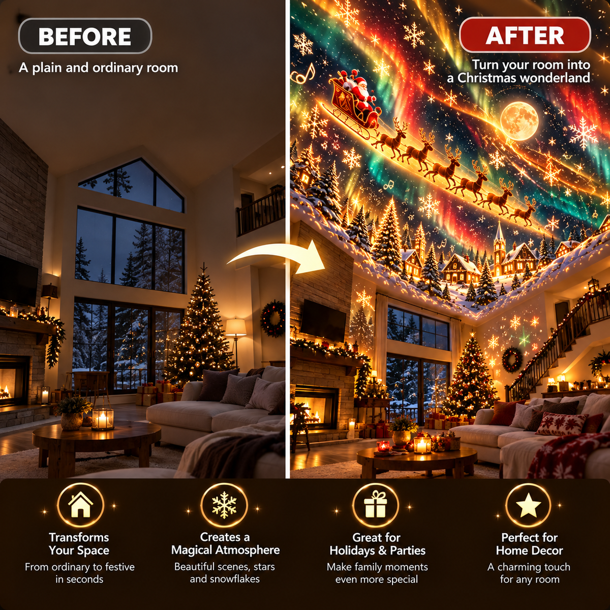 Christmas Scene Projector