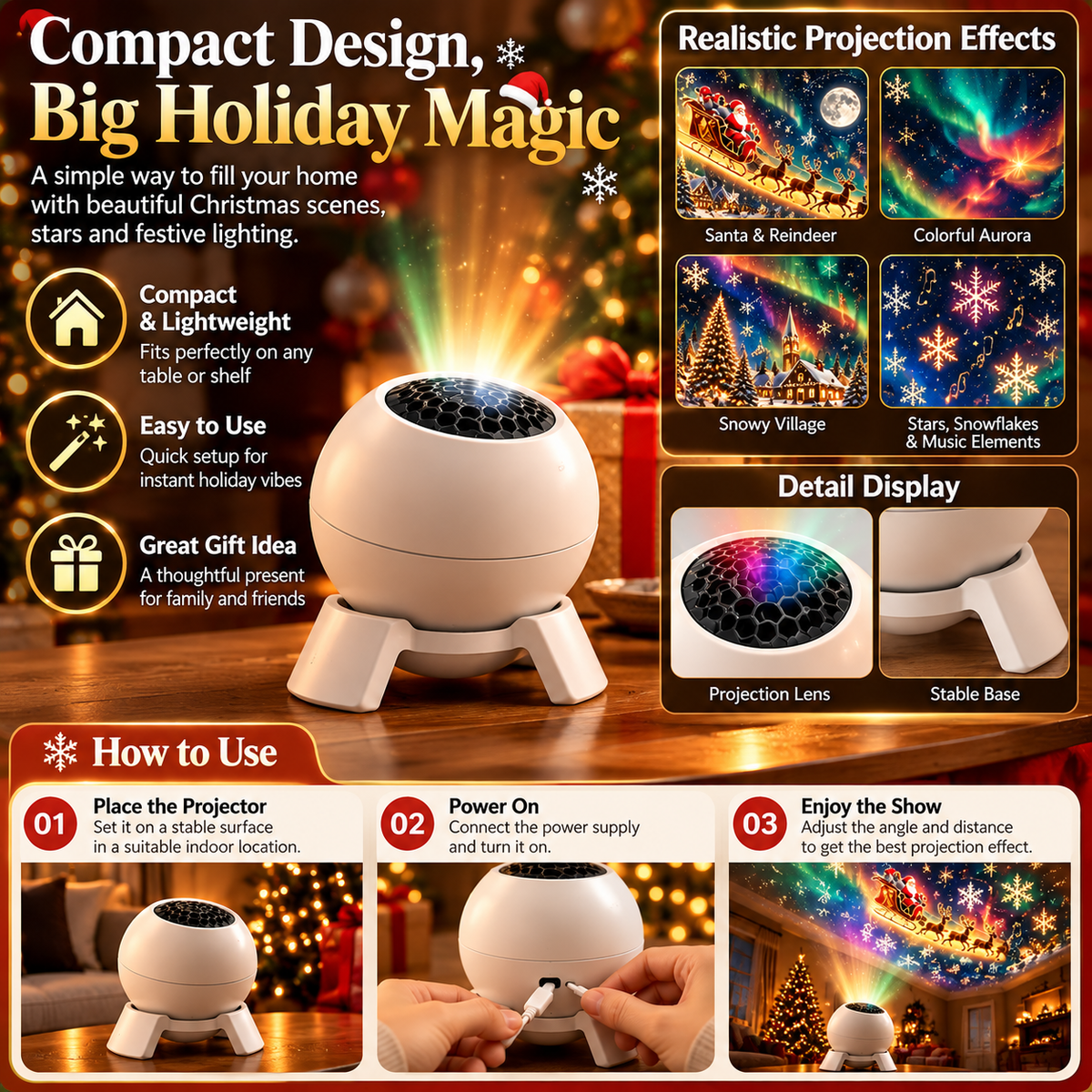 Christmas Scene Projector
