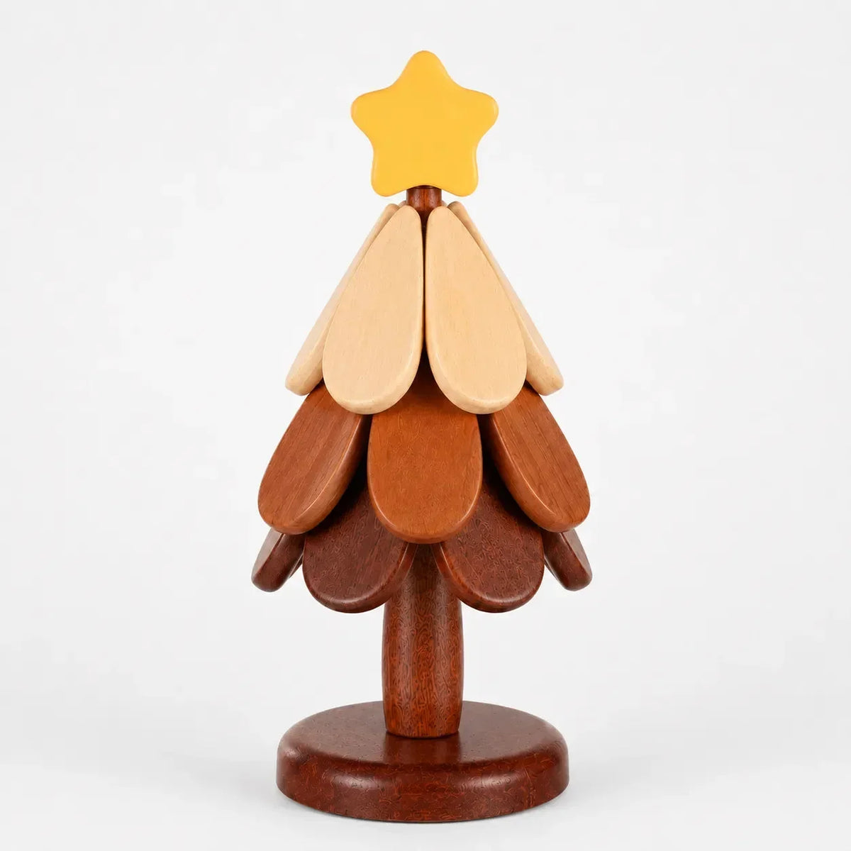 Christmas Tree Wooden Trivet with Detachable Elements
