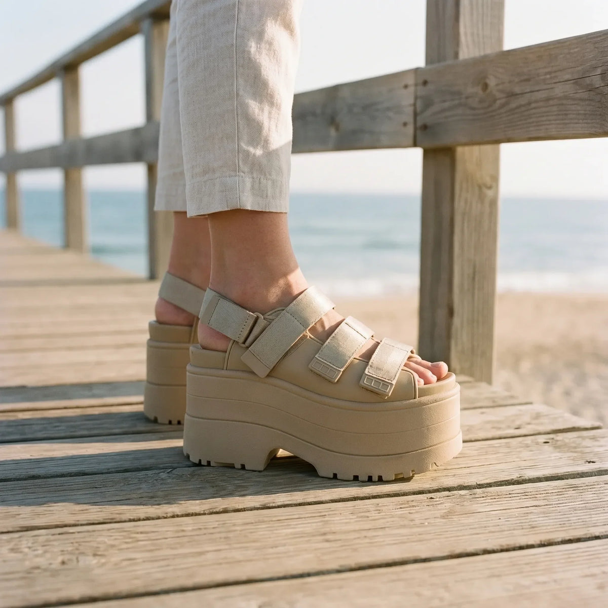 Chunky Retro Platform Sandals