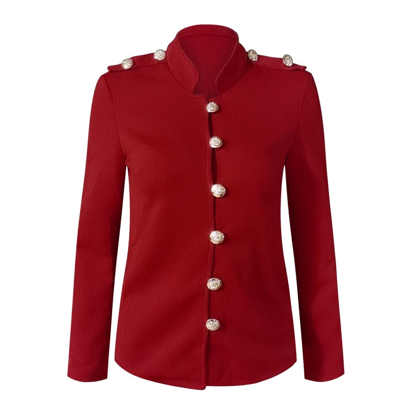Image of Clara | Women's Button Front Fitted Military Jacket