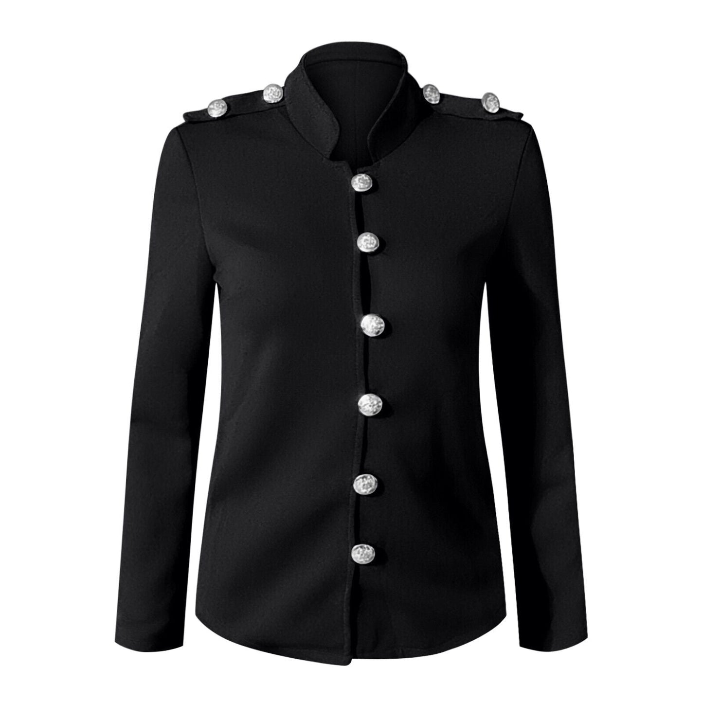 Image of Clara | Women's Button Front Fitted Military Jacket