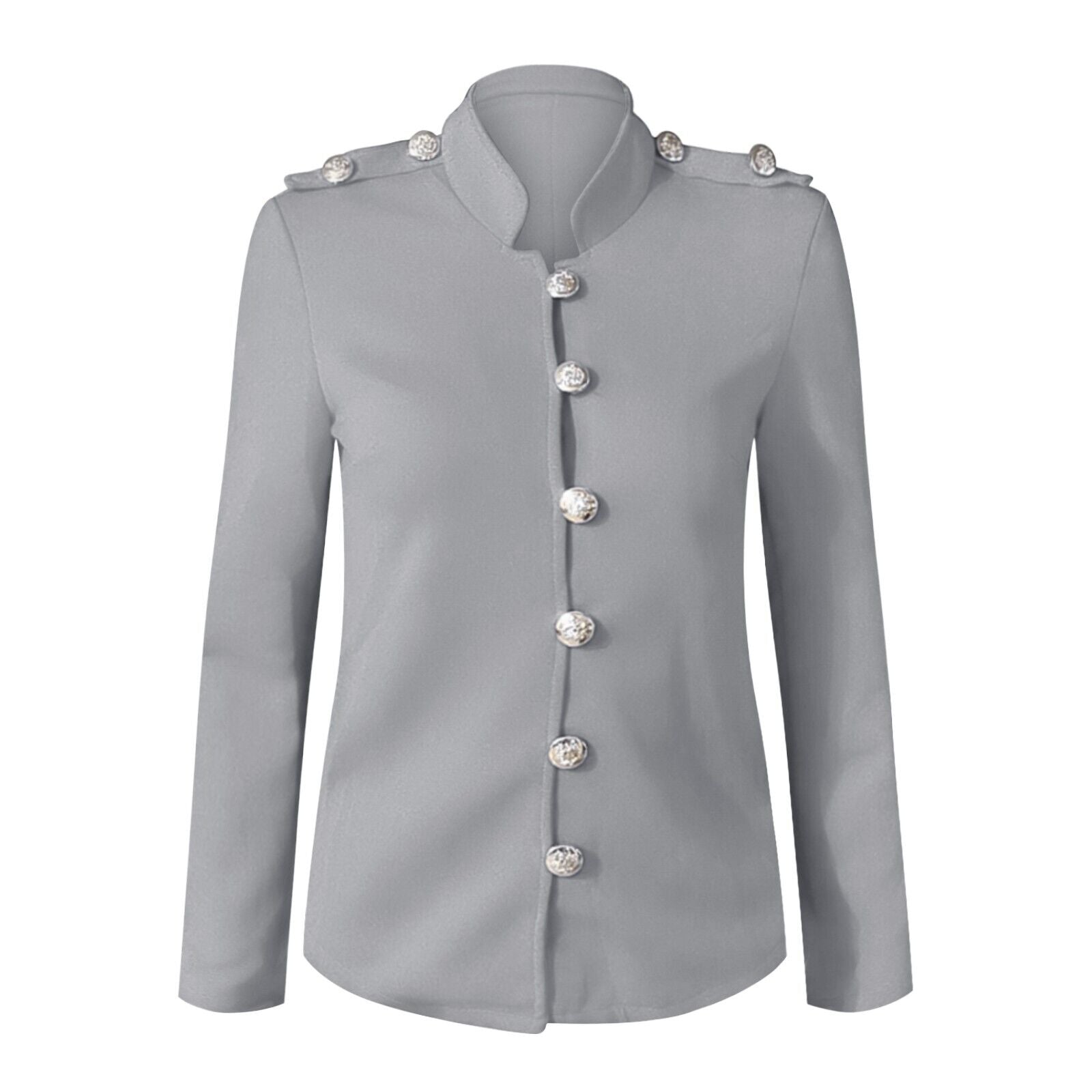 Image of Clara | Women's Button Front Fitted Military Jacket