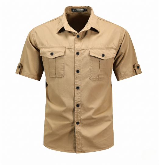 Clinton | Men's Short Sleeve Button-Down Shirt - Image 1