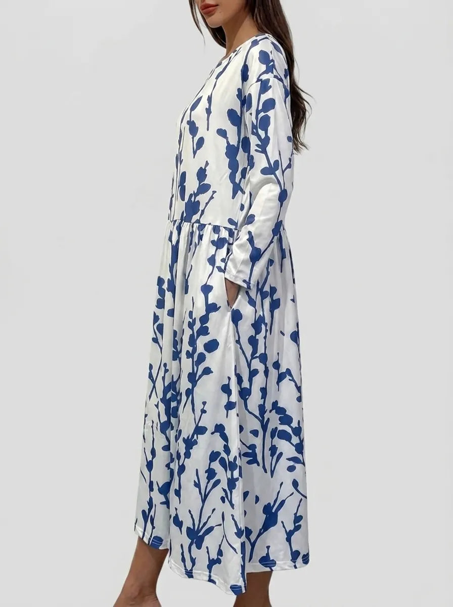 Coastal Floral Midi Dress