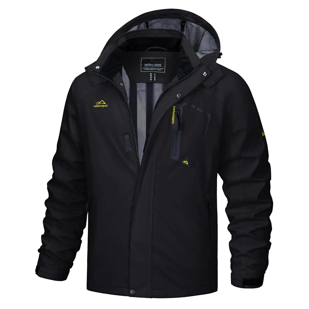 Cody | Men's Hooded Outdoor Jacket - Image 2