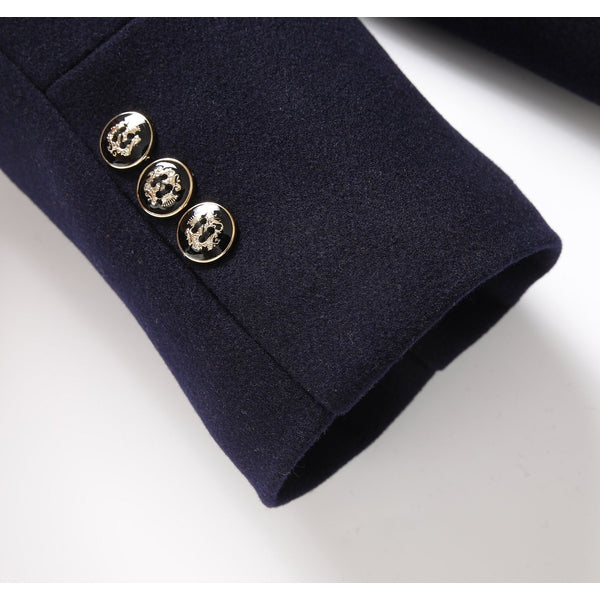 Image of Colin | Men's Stand Collar Mid-Length Coat