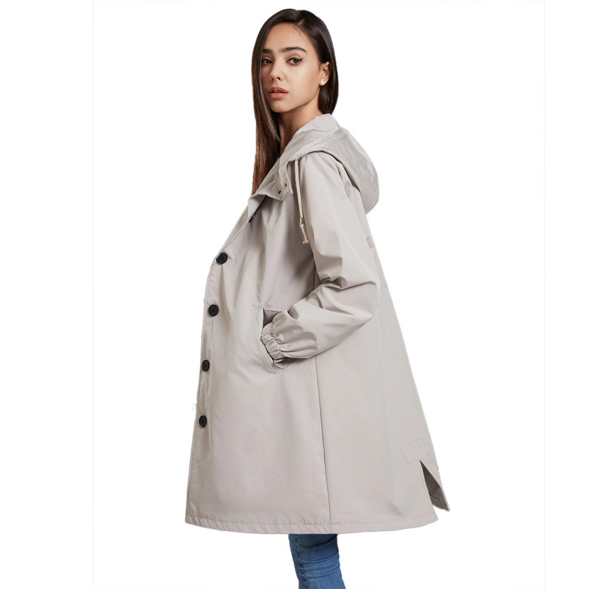 Image of Colleen | Women's Hooded A-Line Coat