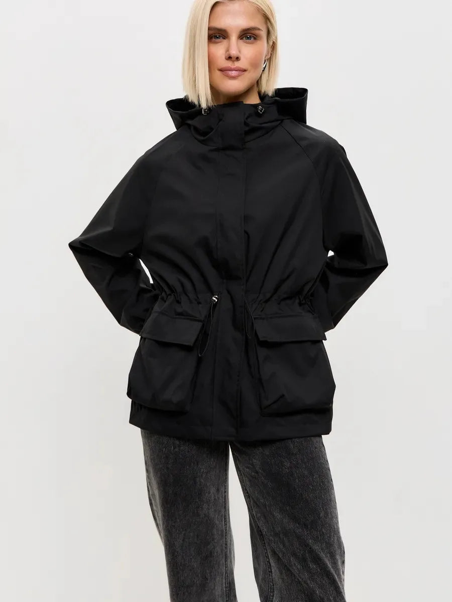 Colleen | Women's Hooded A-Line Coat - Image 1