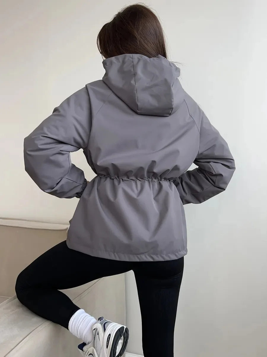 Colleen | Women's Hooded A-Line Coat - Image 2