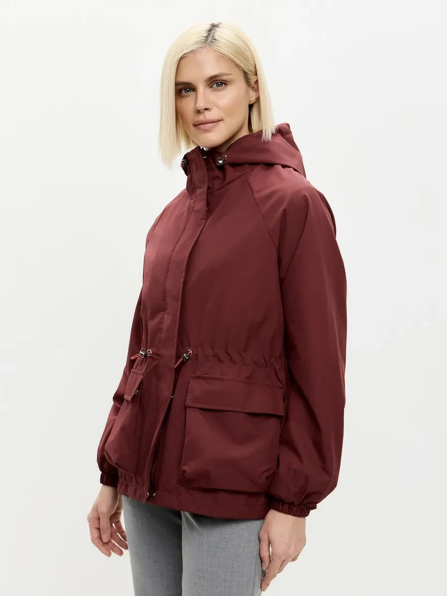 Colleen | Women's Hooded A-Line Coat - Image 2